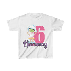 Personalized Spa Girls Theme Kids Birthday Party Heavy Youth Cotton Tee, Multiple Colors, Makeup, Beauty