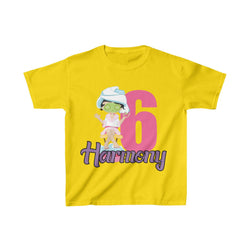 Personalized Spa Girls Theme Kids Birthday Party Heavy Youth Cotton Tee, Multiple Colors, Makeup, Beauty