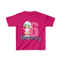 Personalized Spa Girls Theme Kids Birthday Party Heavy Youth Cotton Tee, Multiple Colors, Makeup, Beauty