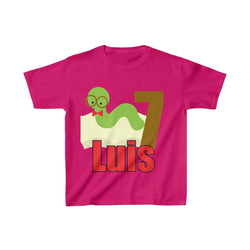 Bookworm Book Birthday Shirt, Personalized Party Shirt, Youth Cotton Tee, Multiple Colors