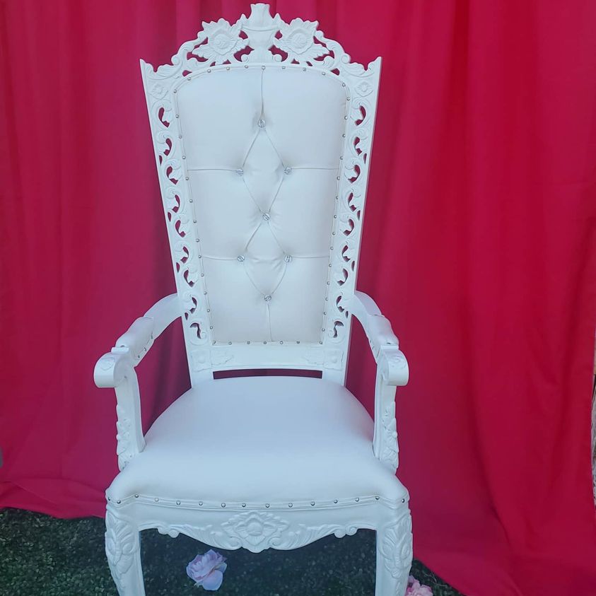 White Princess Chair Rental