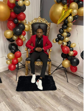 Black and Gold Princess Chair Rental