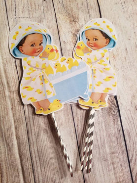 Rubber Duck Centerpiece, Rubber Duck Babyshower, Rubber Duck Birthday Party Decor, Splish Splash Decor