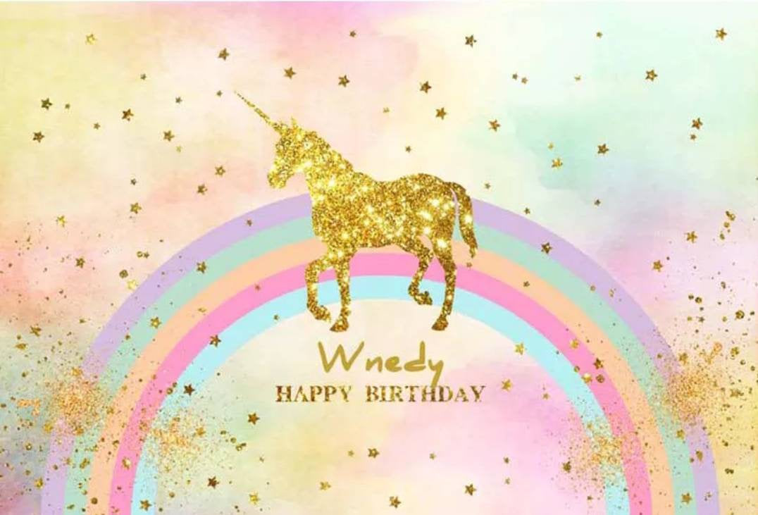 Printed Rainbow UNICORN backdrop , unicorn party, unicorn birthday, unicorn party supplies, unicorn babyshower, vinyl backdrop