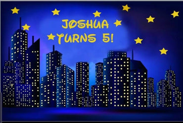 Printed Superhero Backdrop, Superhero Party, Superhero Birthday Backdrop,  Personalized Birthday Party Vinyl Backdrop 3x5ft  5x7ft 8x10ft