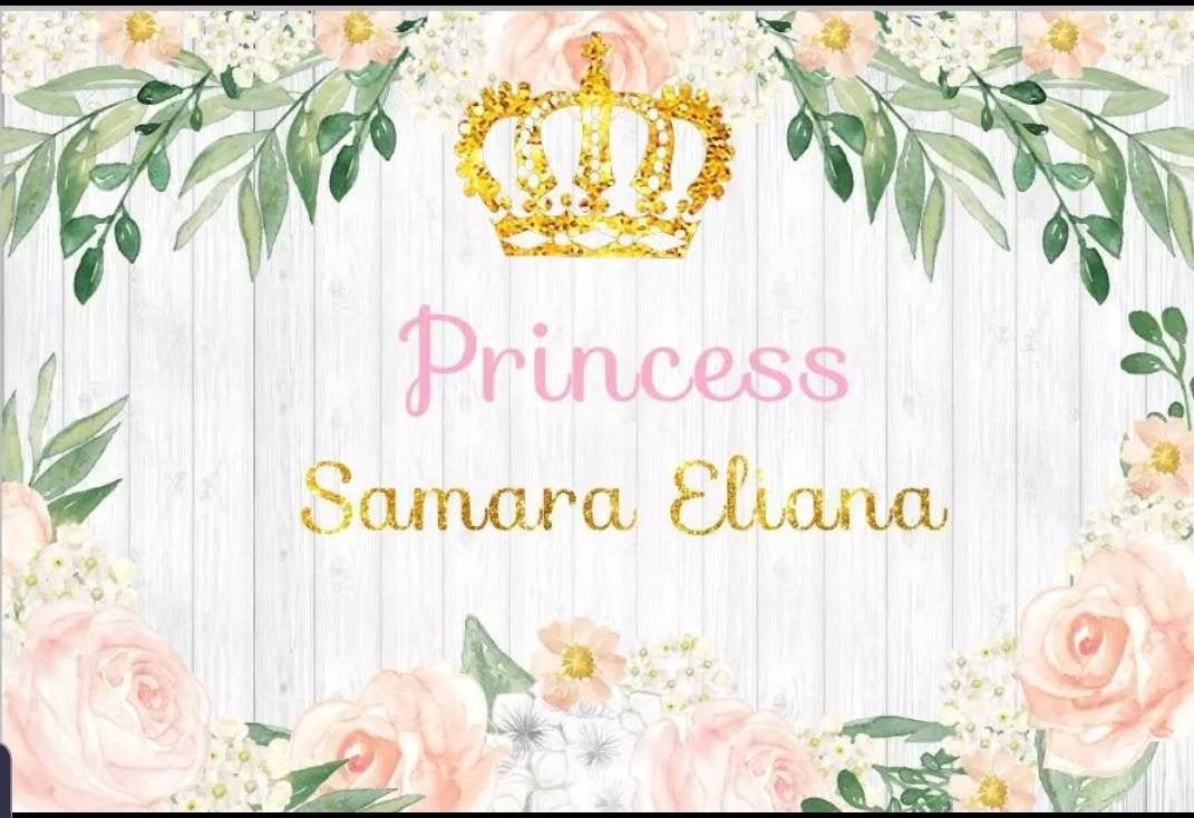 Printed Princess Baby Backdrop, Royal baby shower, Princess Birthday, Princess Backdrop, Pink Royal Baby, girl babyshower, vinyl backdrop