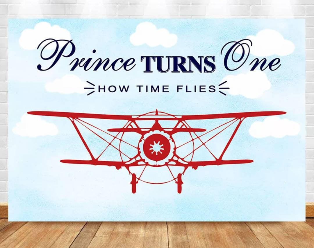 Printed Airplane Backdrop, Airplane birthday, Airplane Party, Travel Backdrop, Plane Backdrop, Travel Birthday, vinyl backdrop