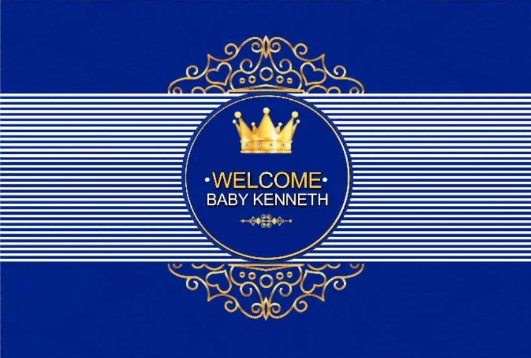 Printed blue Royal Baby backdrop, Royal Prince backdrop, Royal Baby shower decorations, Prince Birthday, Prince babyshower, Vinyl Backdrop